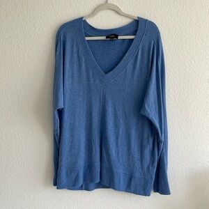 COA Bright Blue V-Neck Sweater - Size L